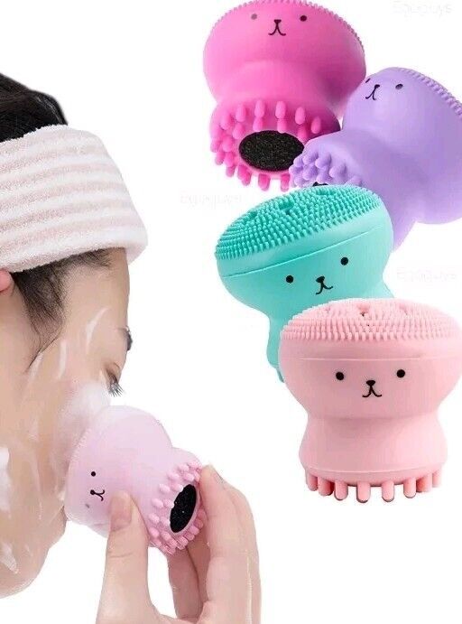 Octopus Shape Silicone Face Cleansing Brush Facial
