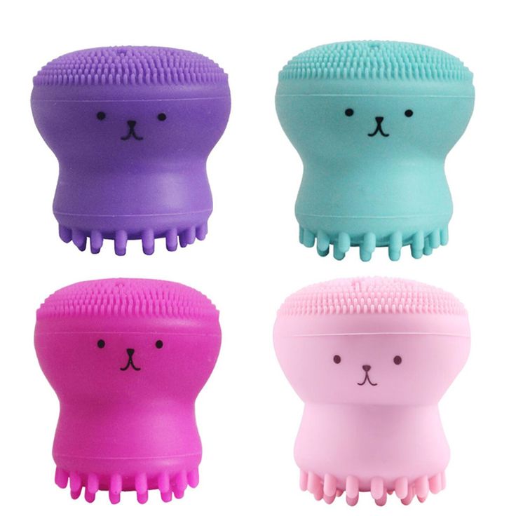 Octopus Shape Silicone Face Cleansing Brush Facial